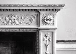Dining room mantel detail, 1800-05